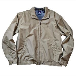 y2k streetwear preppy beige jacket